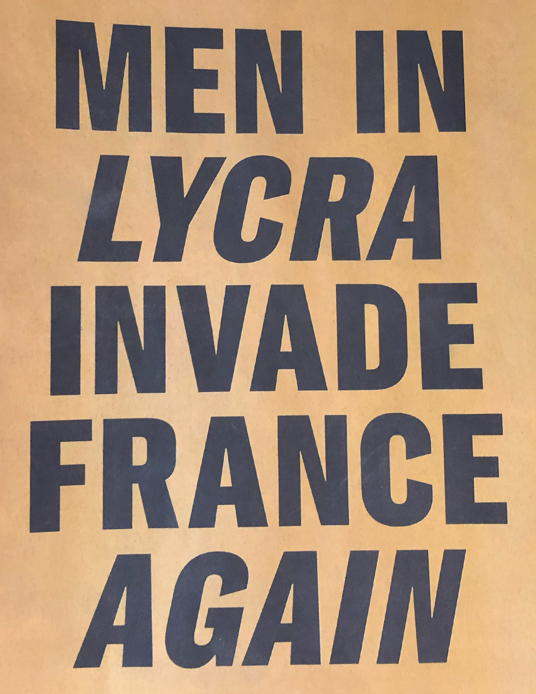Men in Lycra